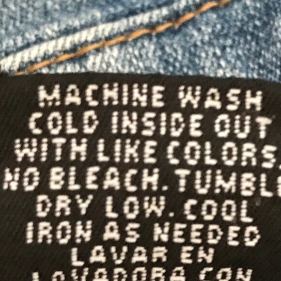 1822 Denim Cut Off Jean Shorts Women 30 Blue Distressed High Rise Medium Wash - Picture 11 of 12